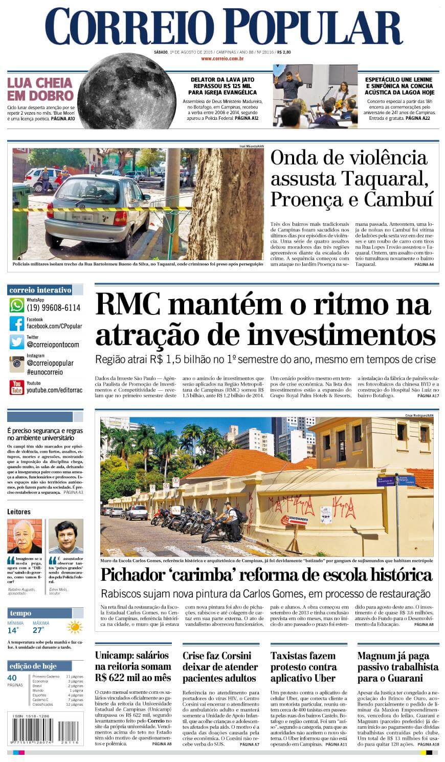 Brazil newspapers 46 Correio Popular
