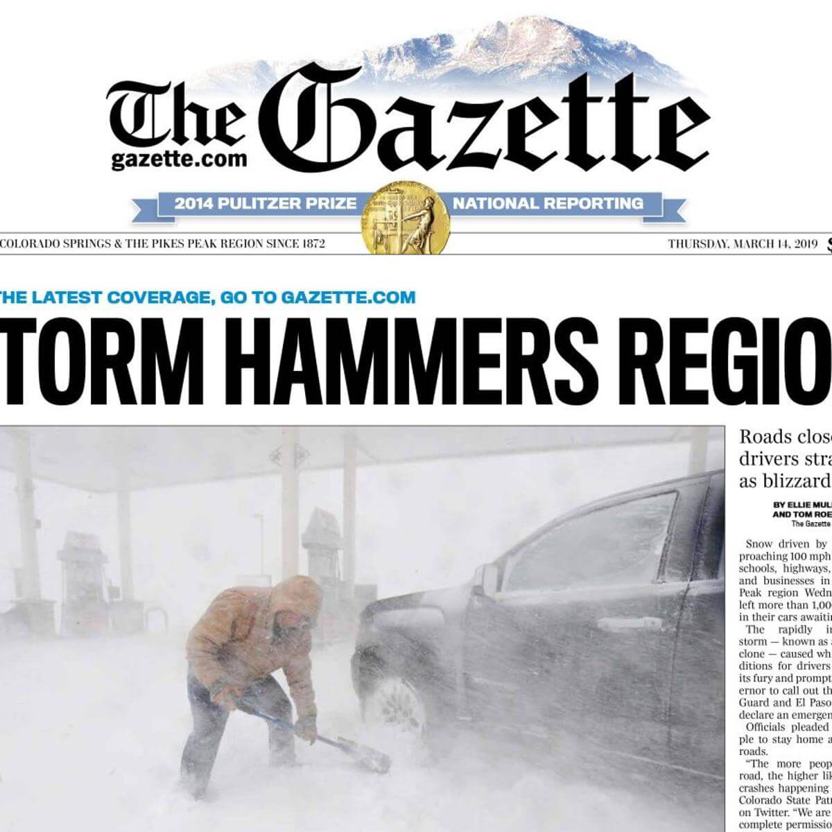 Colorado Newspapers 04 Colorado Springs Gazette