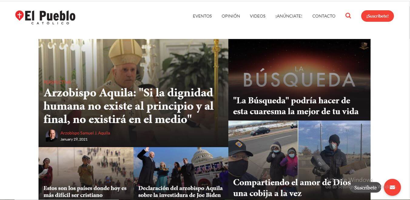 Denver Newspapers 07 El Pueblo Catolico Website