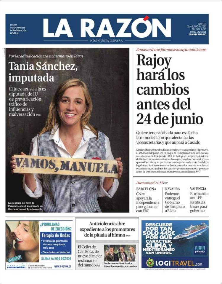 Spain newspapers 14 La Razon