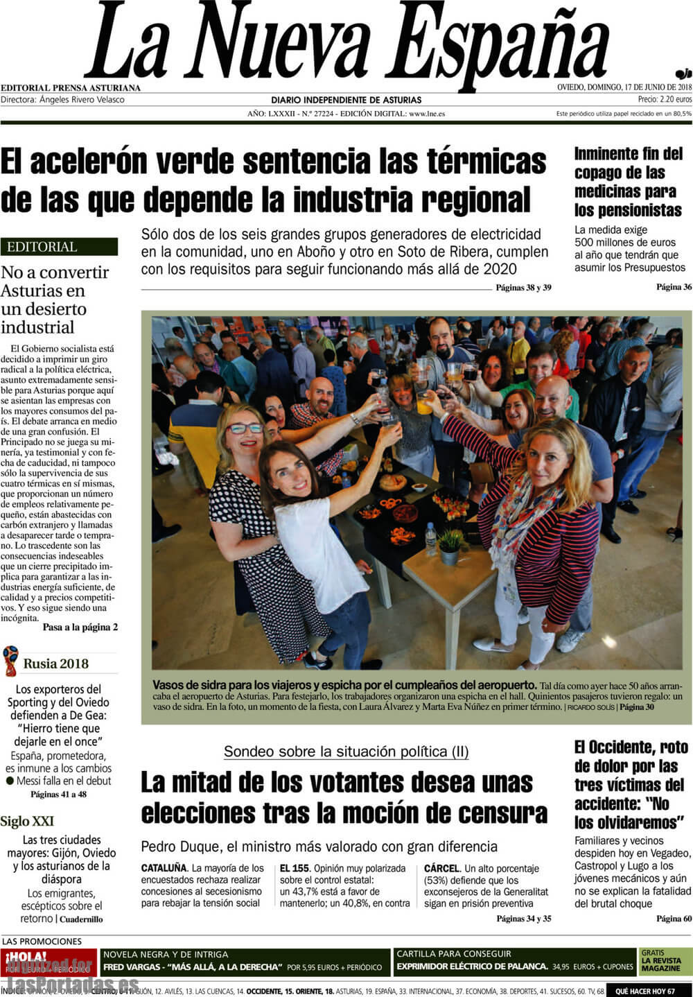 Spain newspapers 21 La Nueva Espana