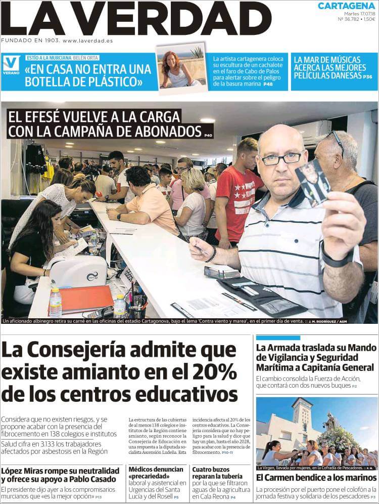 Spain newspapers 39 La Verdad