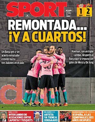 Spain newspapers 62 Sport