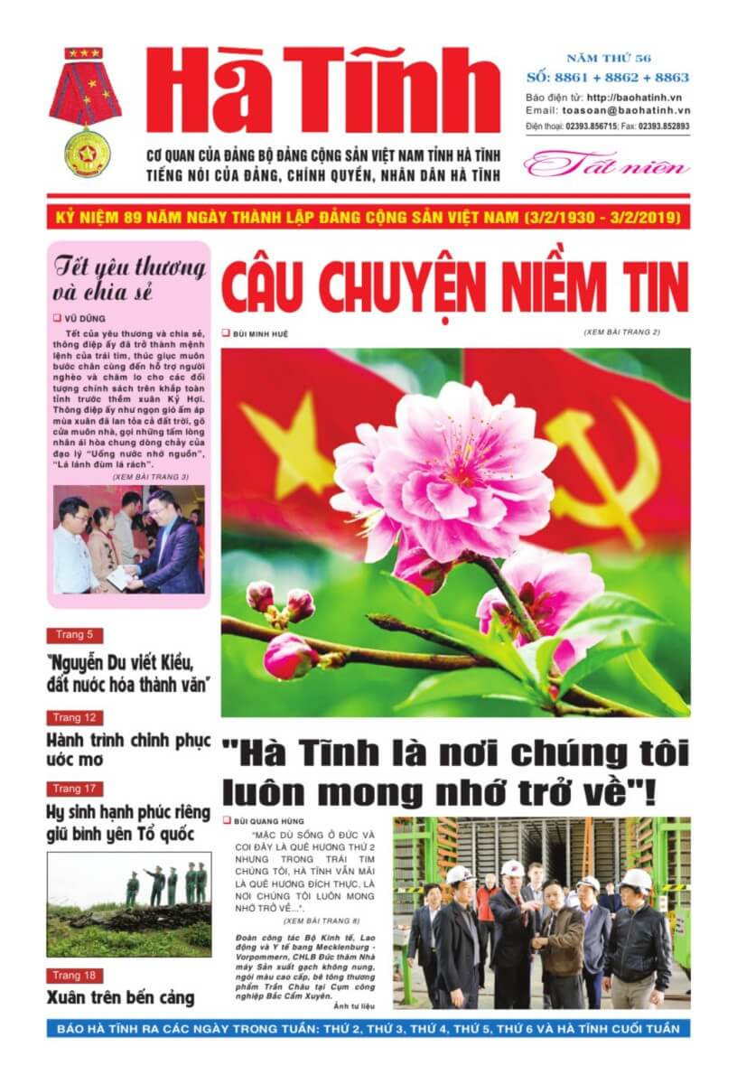 Vietnam Newspapers 25 Bao Ha Tinh