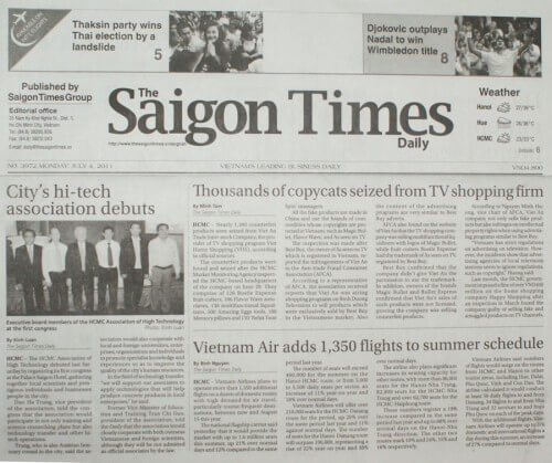 Vietnam Newspapers 37 Saigon Times‎‎