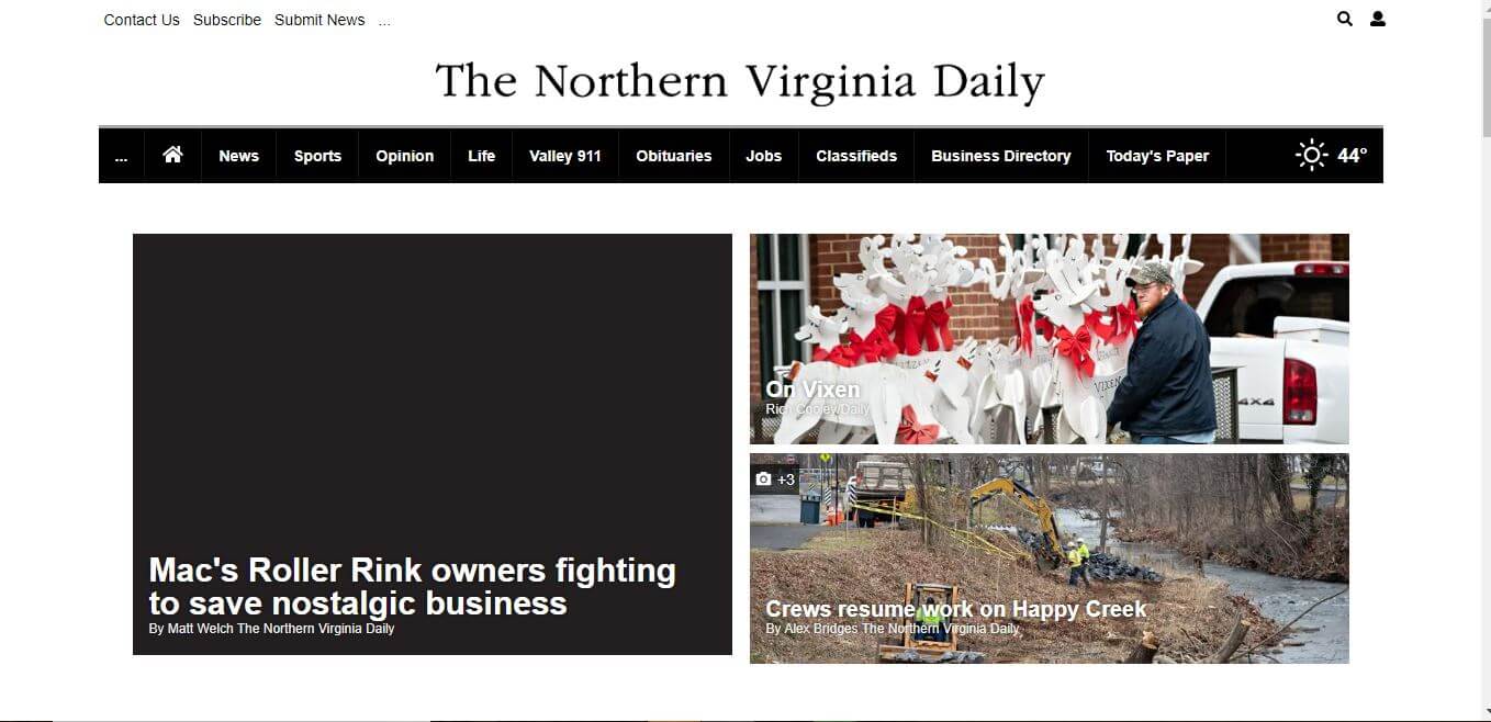 Virginia Newspapers 20 Northern Virgina Daily Website