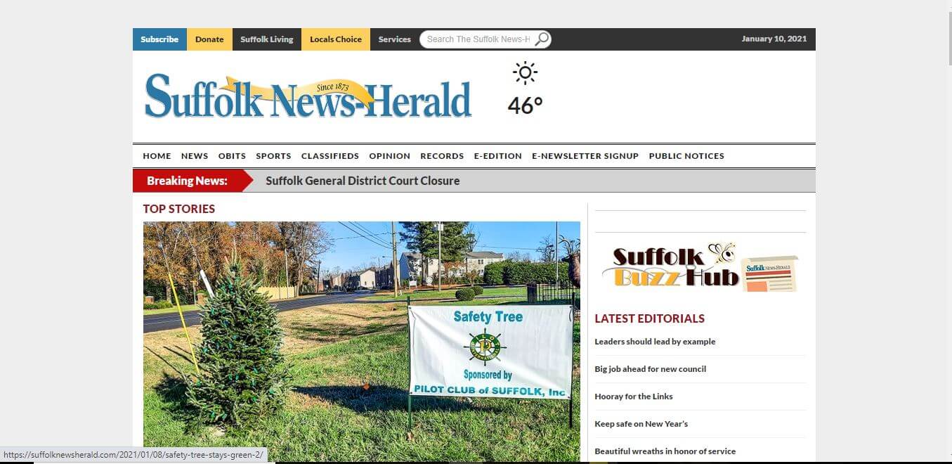 Virginia Newspapers 41 Suffolk News Herald Website