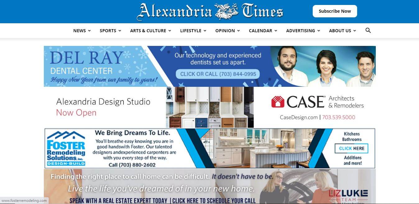 Virginia Newspapers 44 Alexandria Times Website