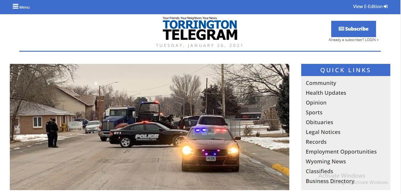 Wyoming Newspapers 15 The Telegram Torrington Website