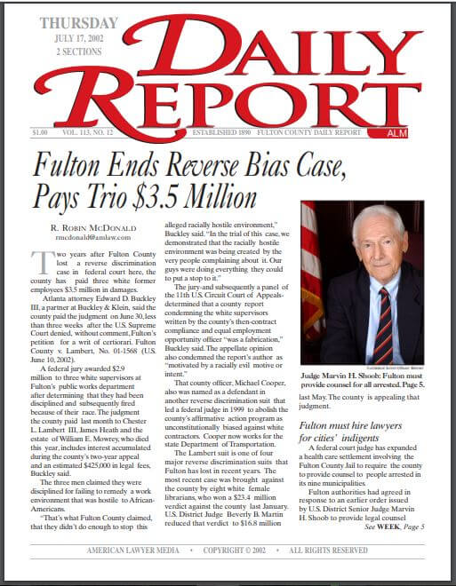 Atlanta Newspapers 06 Fulton County Daily Report