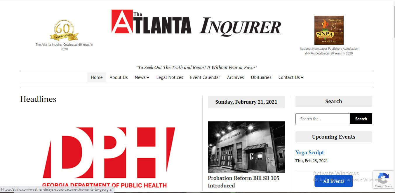 Atlanta Newspapers 15 Atlanta Inquirer Website