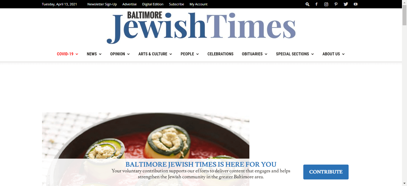 Baltimore Newspapers 03 Baltimore Jewish Times website