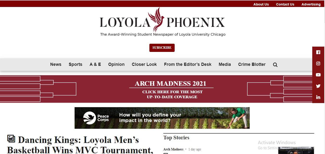 Chicago Newspapers 15 Loyola Phoenix Website