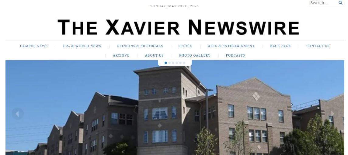 Cincinnati newspapers 6 Xavier Newswire website