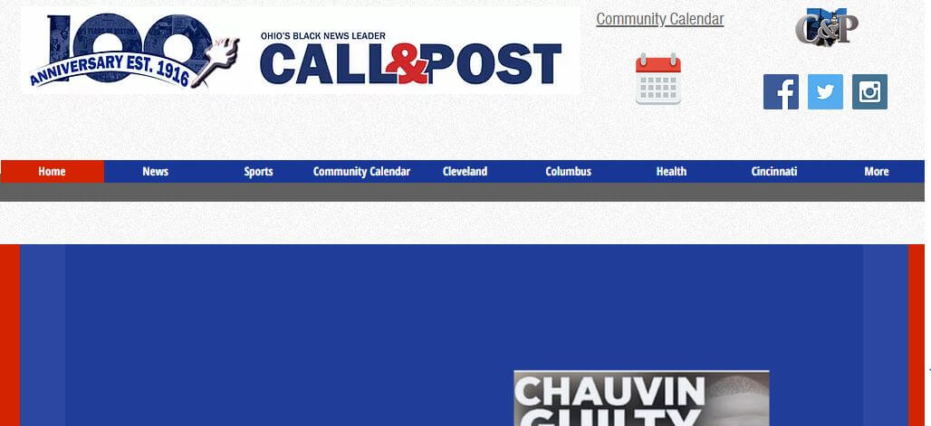 Cleveland newspapers 7 Call and Post website