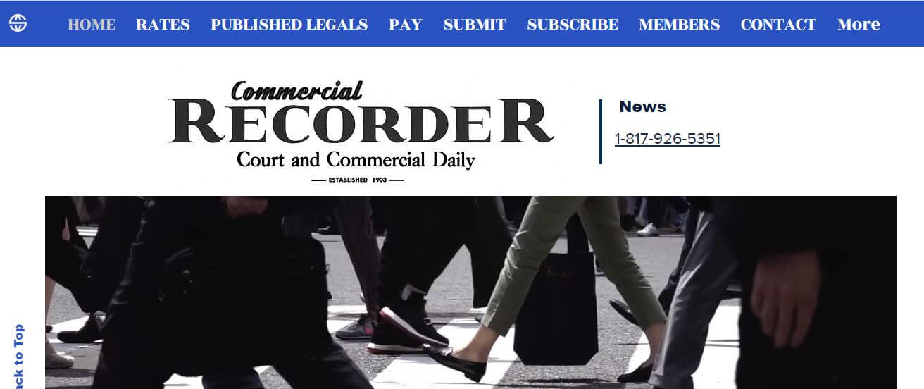 Dallas newspapers 11 Commercial Recorder website
