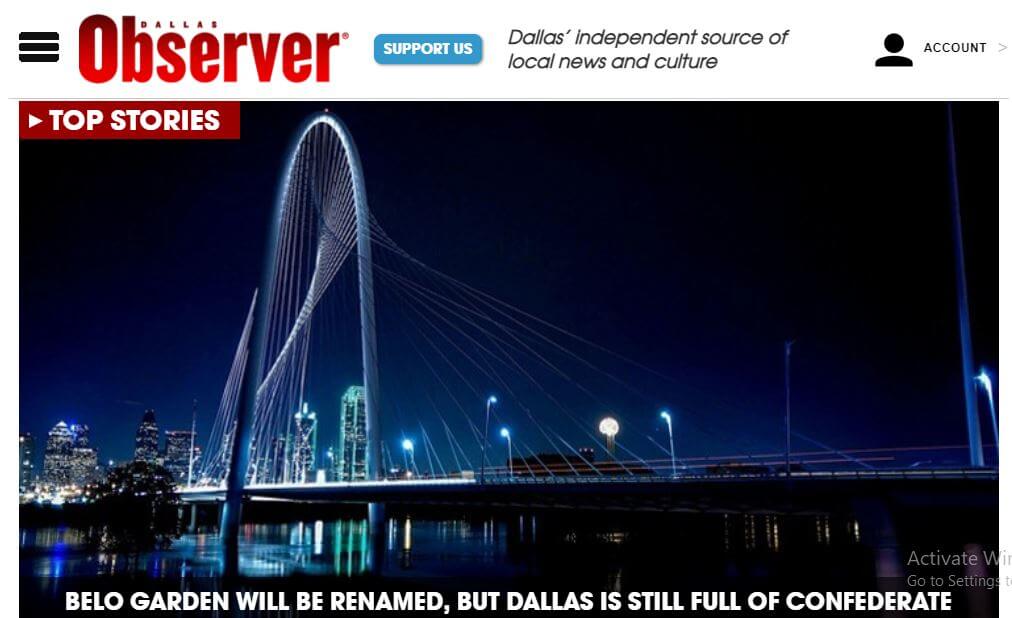 Dallas newspapers 3 Dallas Observer website