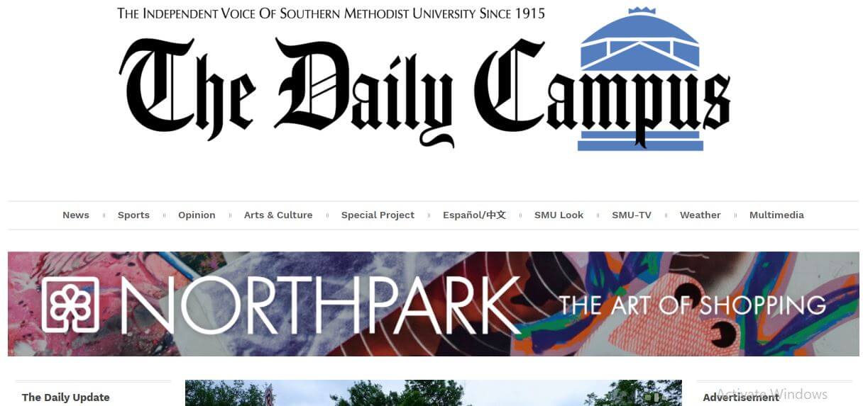 Dallas newspapers 7 SMU Daily Campus website