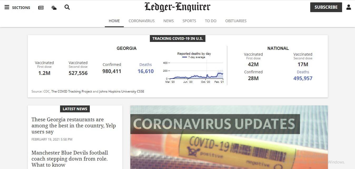 Georgia Newspapers 06 Ledger Enquirer Website