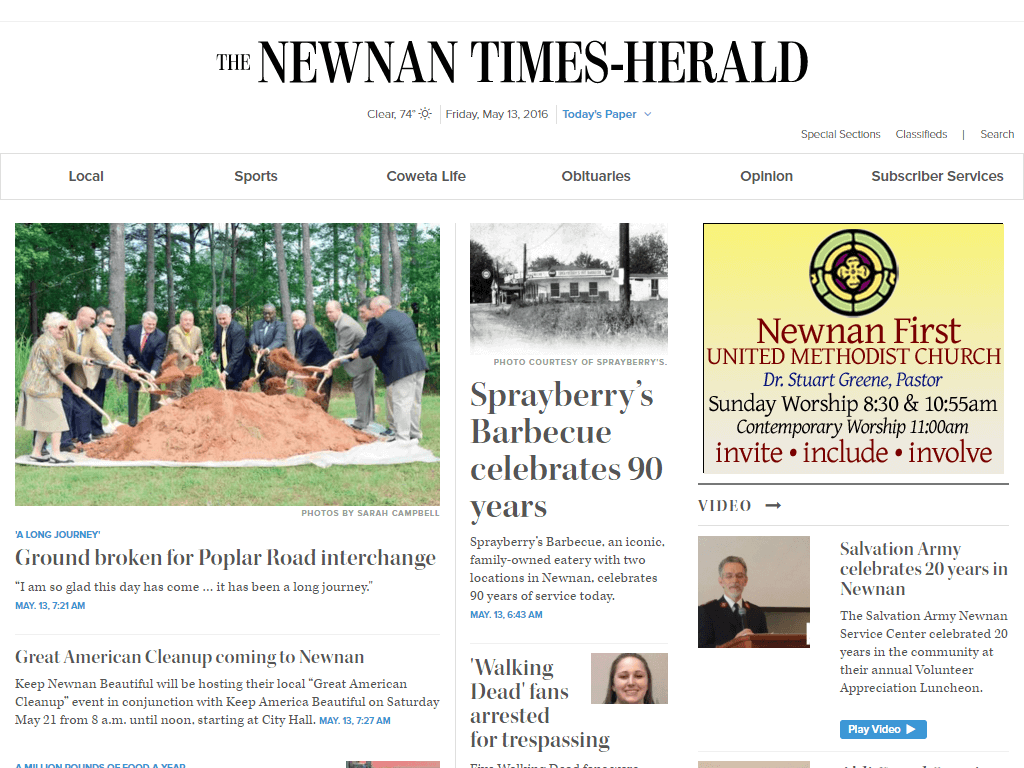 Georgia Newspapers 14 Newnan Times Herald
