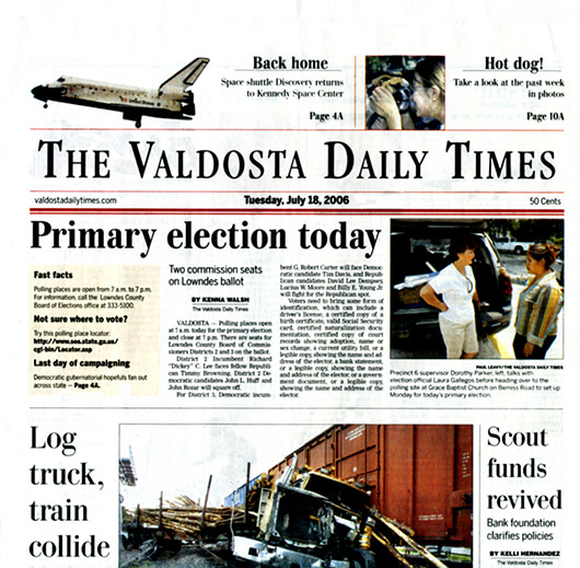 Georgia Newspapers 17 Valdosta Times