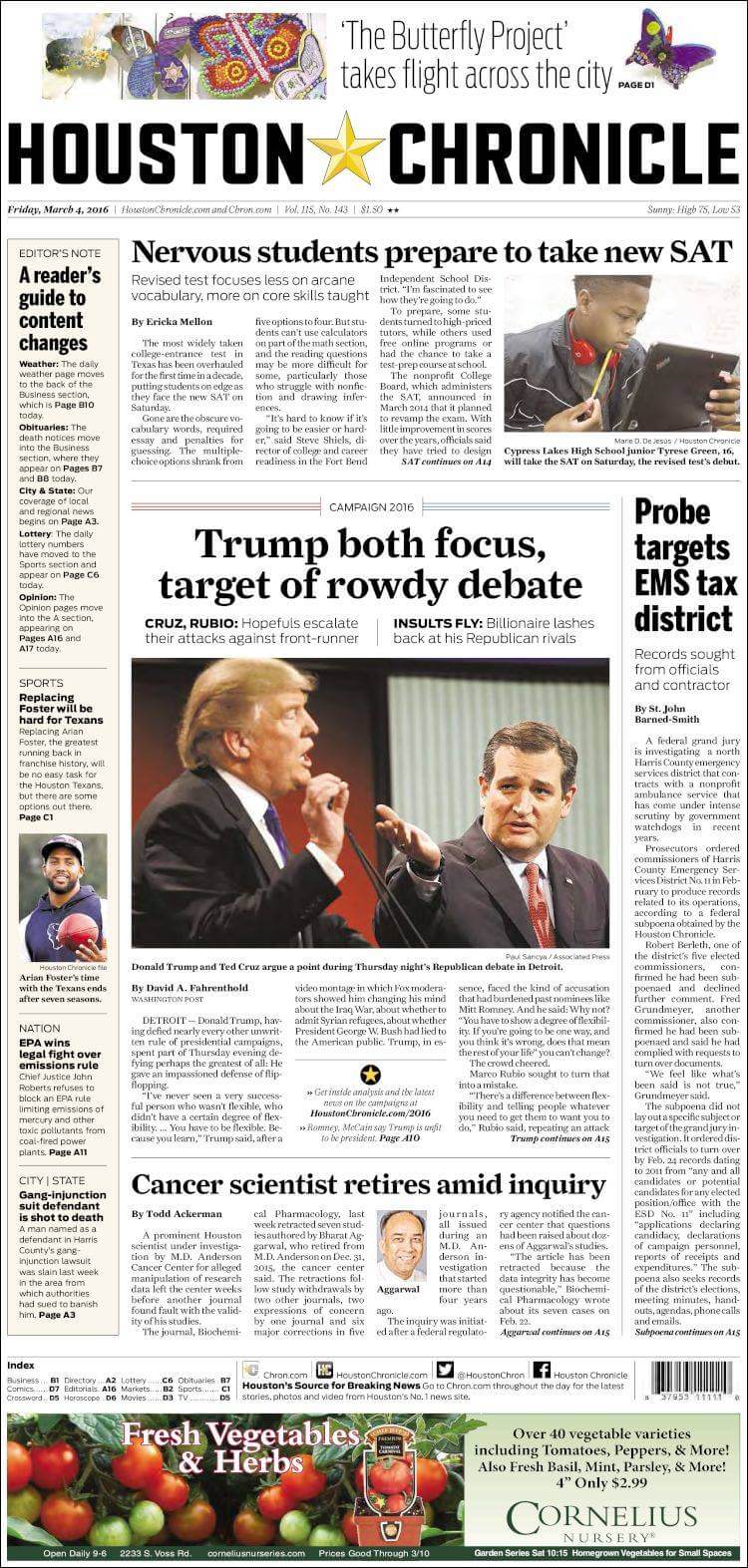Houston newspapers 2 Houston Chronicle