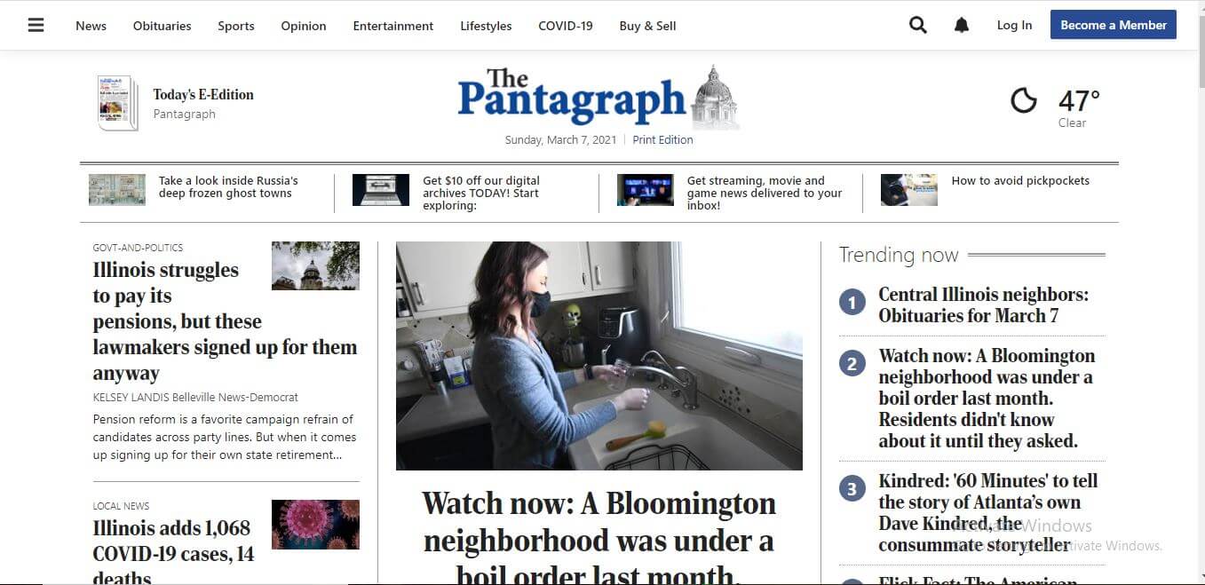 Illinois Newspapers 05 The Pantagraph Website