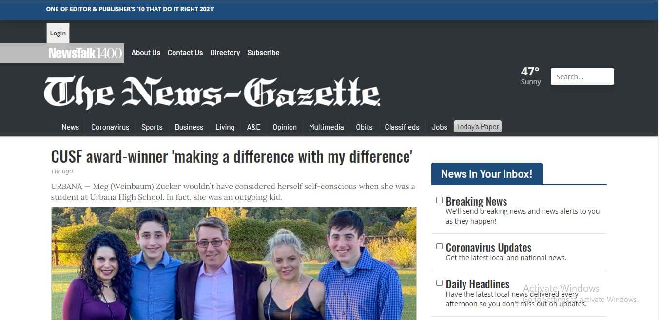 Illinois Newspapers 06 The News Gazette Website
