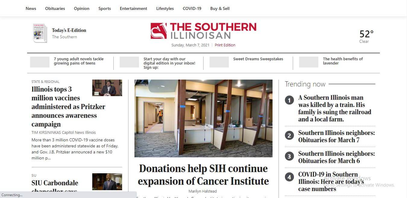 Illinois Newspapers 15 The Southern Illinoisan Website