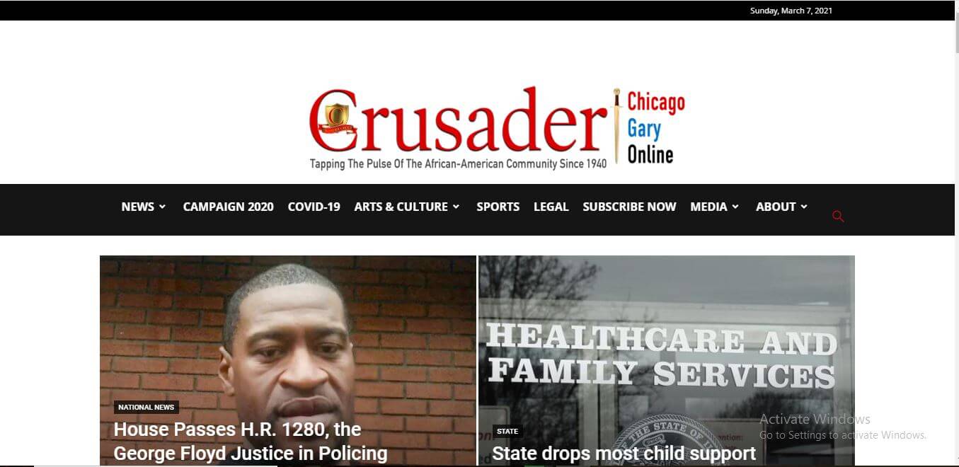 Illinois Newspapers 28 Chicago Crusader Website