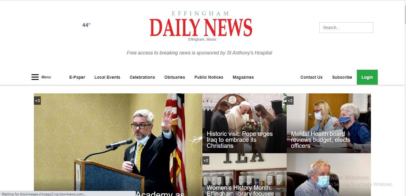 Illinois Newspapers 49 Effingham Daily News Website