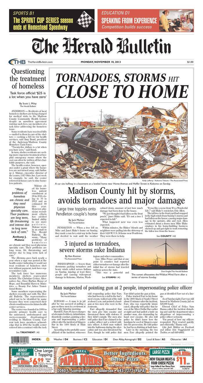 Indiana Newspapers 13 The Herald Bulletin