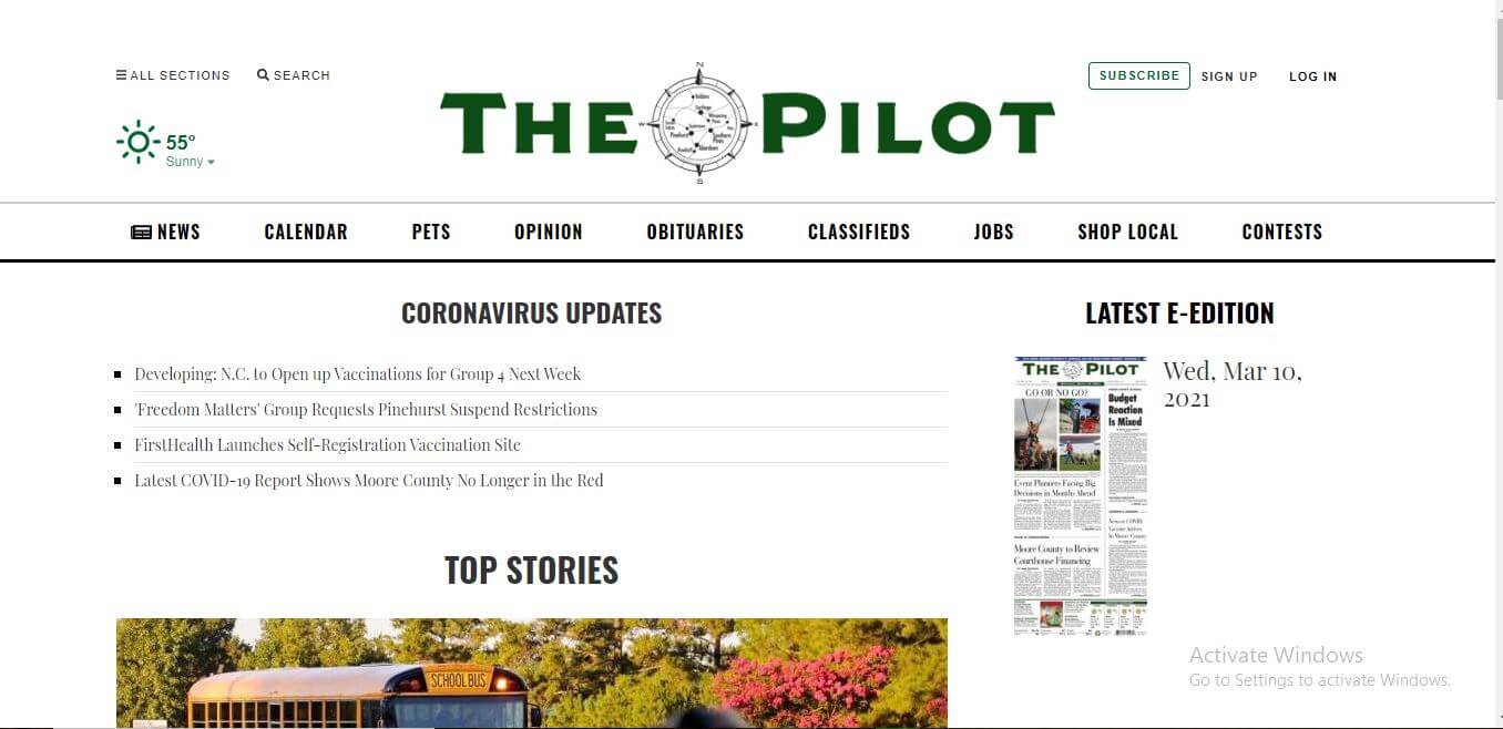 Indiana Newspapers 31 The Pilot News Website