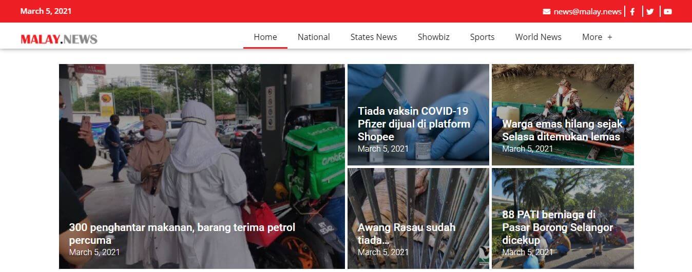 Malaysia Newspapers 34 Malay news website
