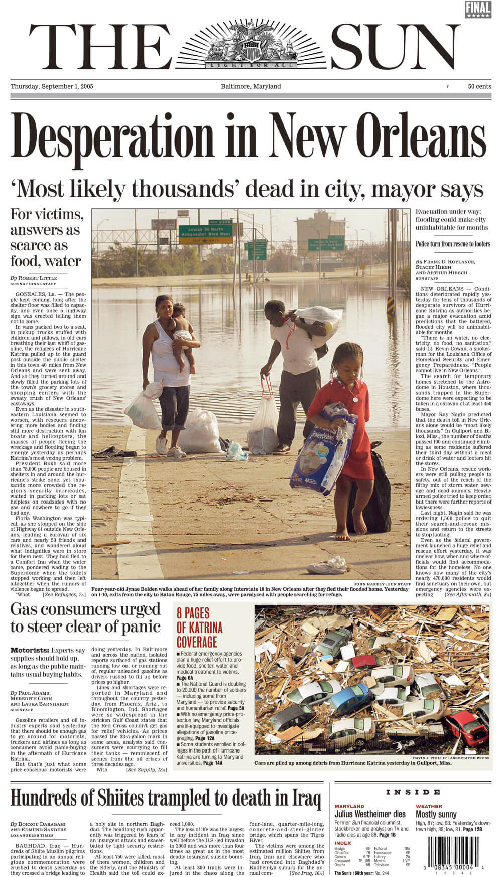 Maryland newspapers 01 Baltimore Baltimore Sun