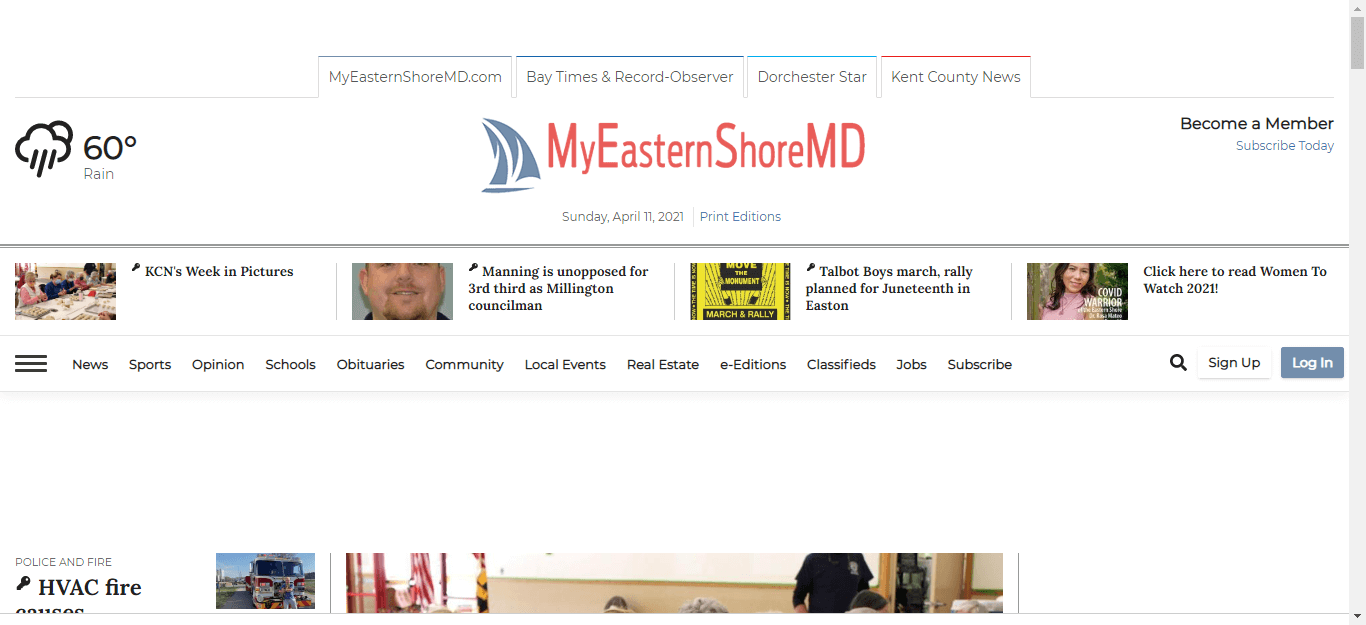 Maryland newspapers 30 My Eastern Shore website