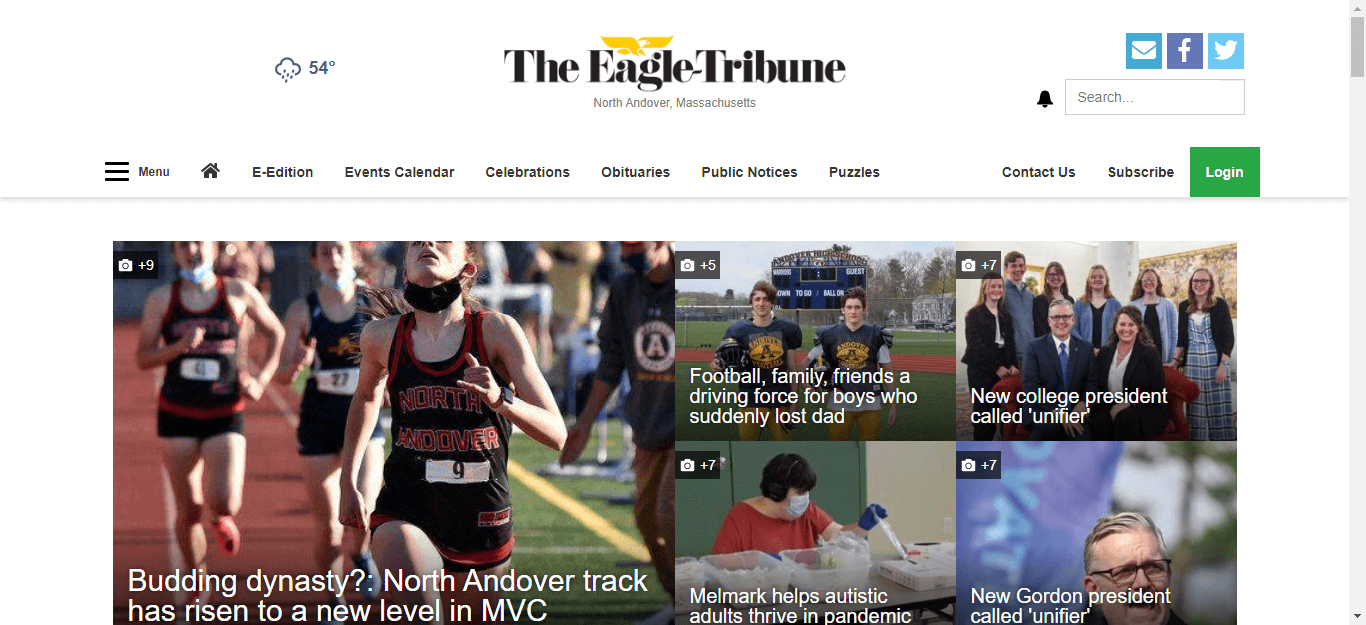 Massachusetts Newspapers 11 TheEagle Tribune website