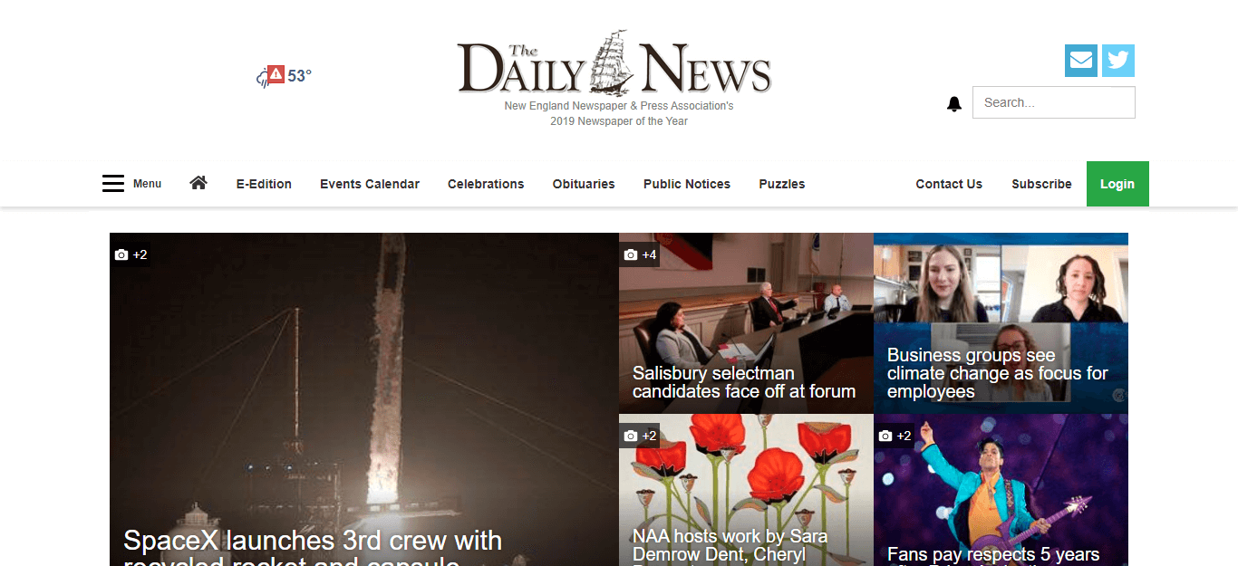 Massachusetts Newspapers 23 The Daily News of Newburyport website