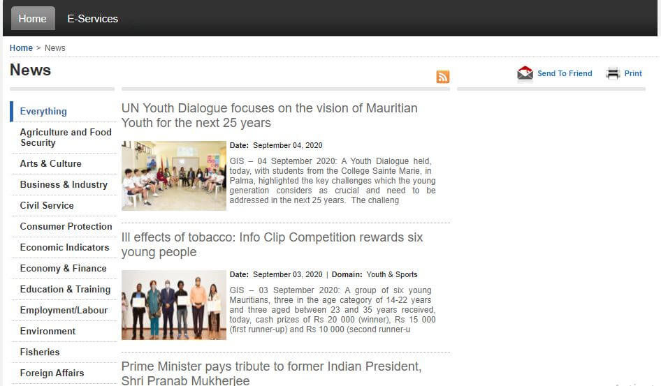 Mauritius Newspapers 9 Republic of Mauritius News website