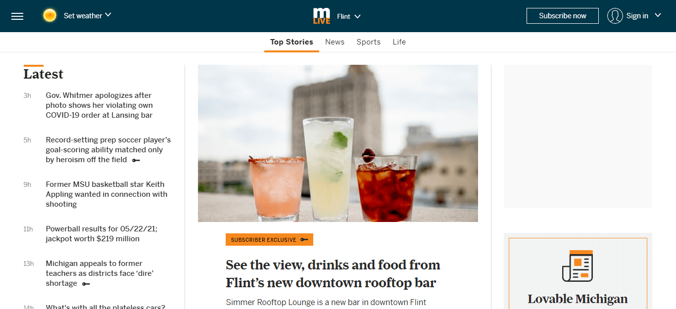 Michigan Newspaper 07 The Flint Journal website