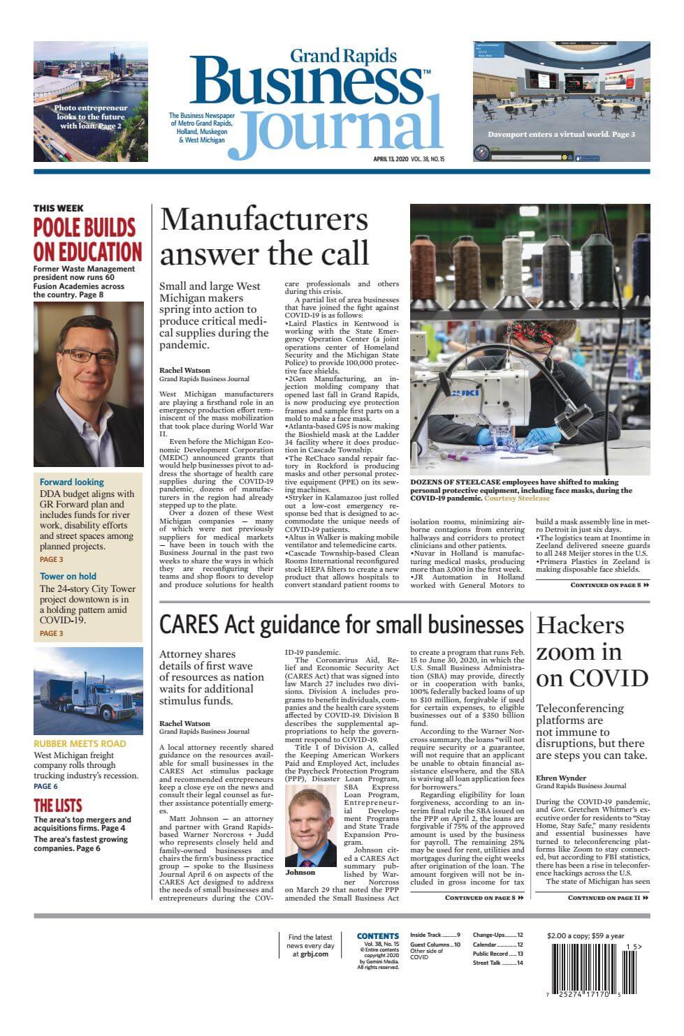 Michigan Newspaper 24 Grand Rapids Business Journal