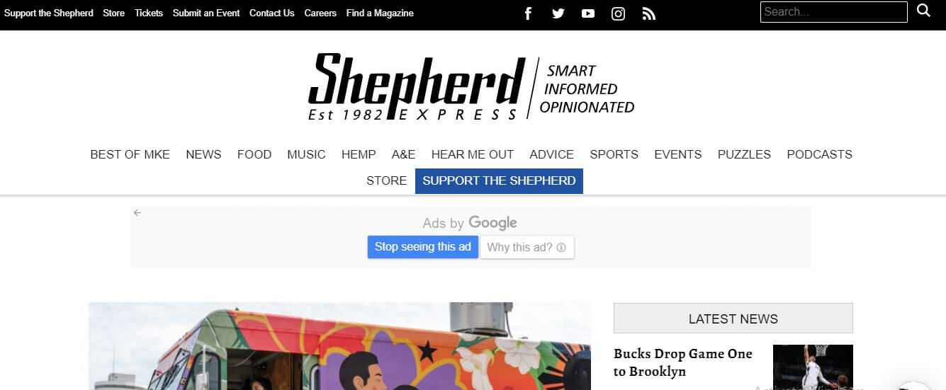 Milwaukee newspapers 2 Shepherd Express website