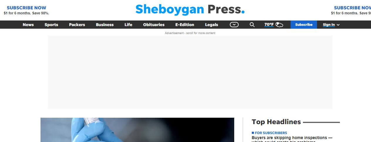 Milwaukee newspapers 3 The Sheboygan Press website