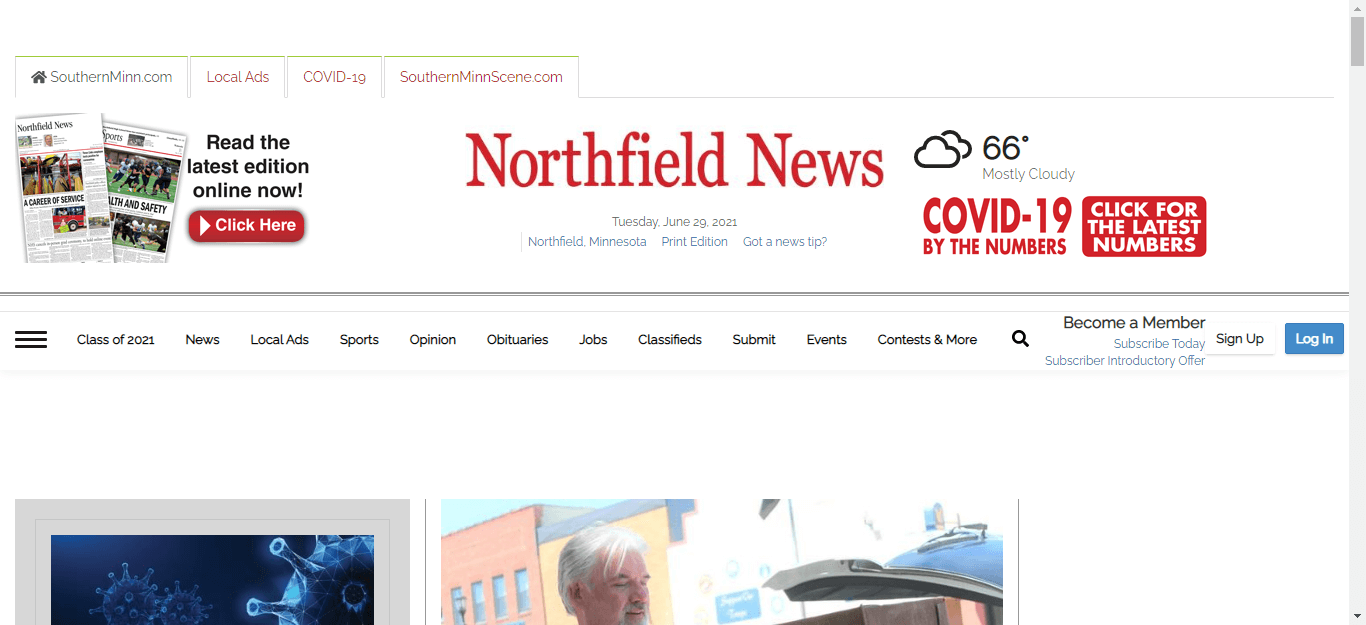Minnesota newspapers 24 Northfield News website