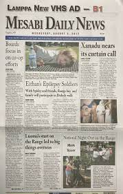 Minnesota newspapers 31 Mesabi Daily News