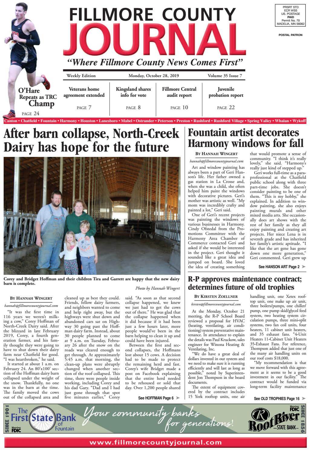 Minnesota newspapers 45 Fillmore County Journal