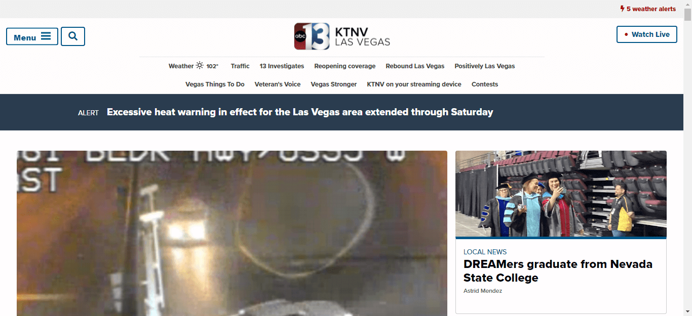 Nevada Newspapers 04 KTNV TV website