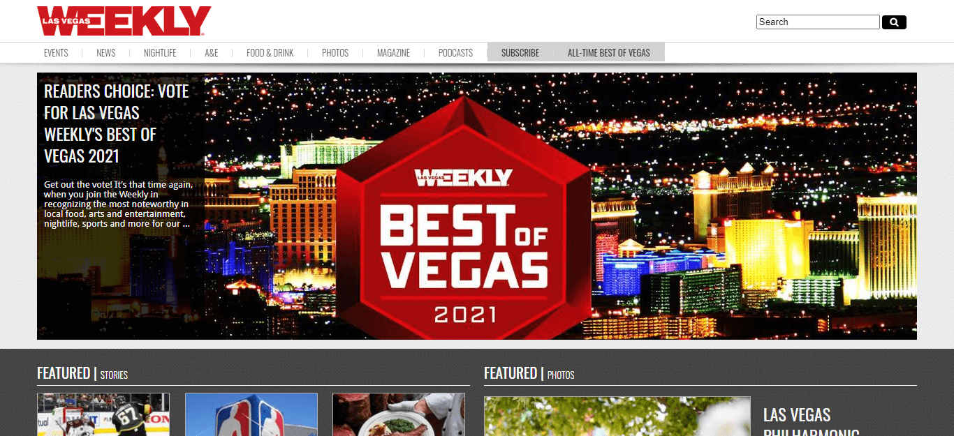 Nevada Newspapers 08 Las Vegas weekly website