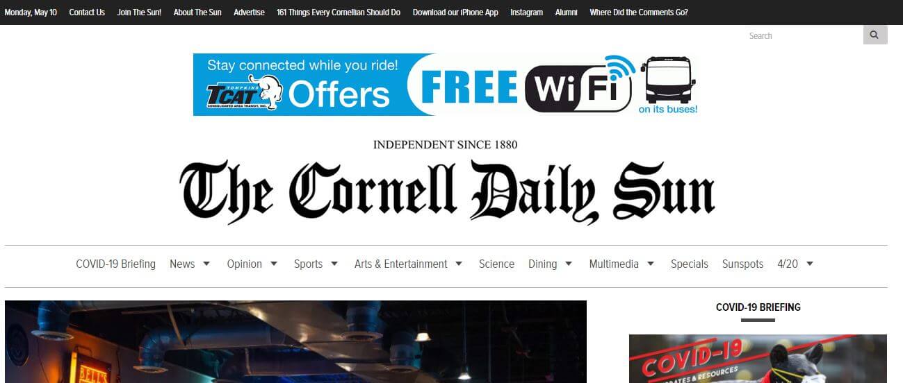 New York newspapers 39 Cornell Daily Sun website