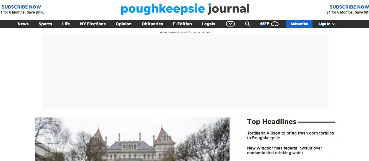 New York newspapers 53 The Poughkeepsie Journal website